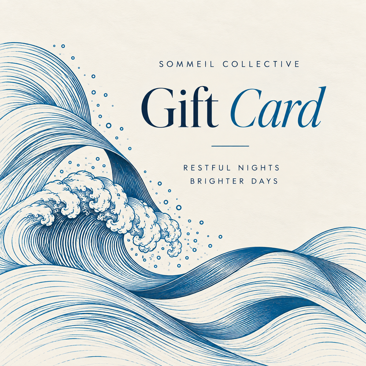 Sommeil Collective gift card: restful nights, brighter days